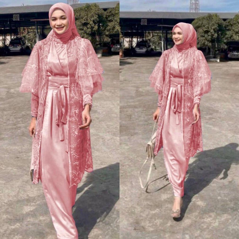 Terbaru Outer Arabella Brukat Tile Premium//Cardigan Kondangan//Outer Pesta//Dress Remaja//Gamis Bru
