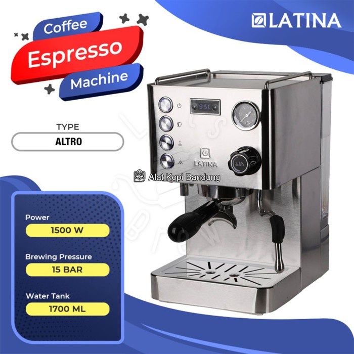 Terlaris Mesin Kopi Espresso Latina Altro 550Ml Boiler Brew Temperature & Time