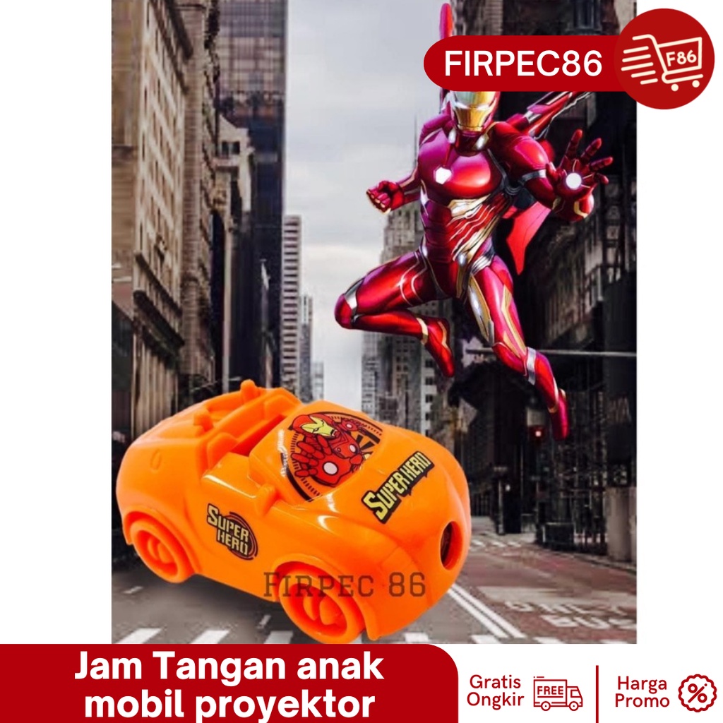 F86 Jam Tangan anak mobil Avanger proyektor - IRONMAN