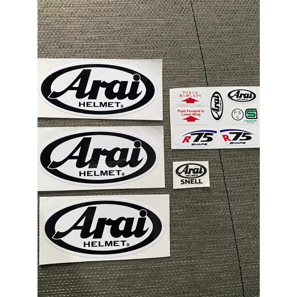 STICKER SET ARAI FOR TSR RAM4 HELMET