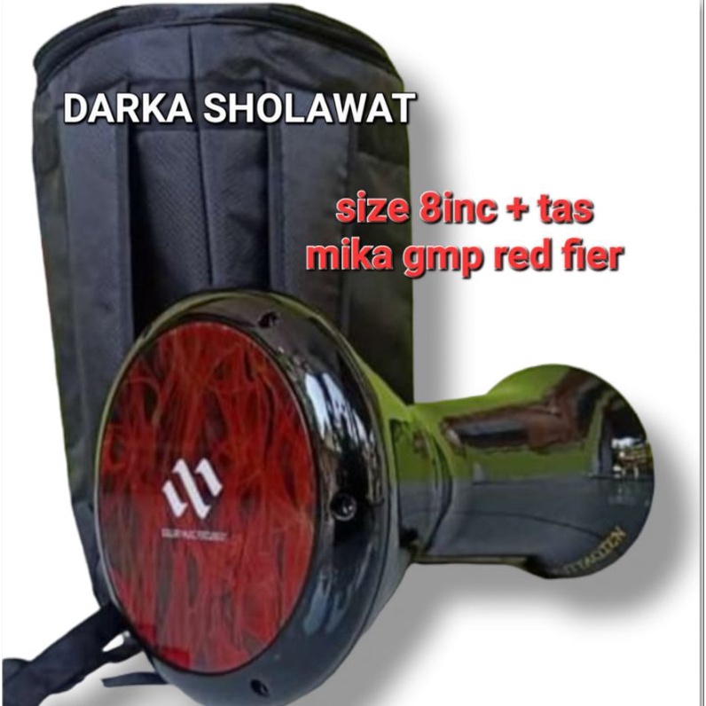 DARBUKA HITAM GILAP/ MIKA GMP FULSET