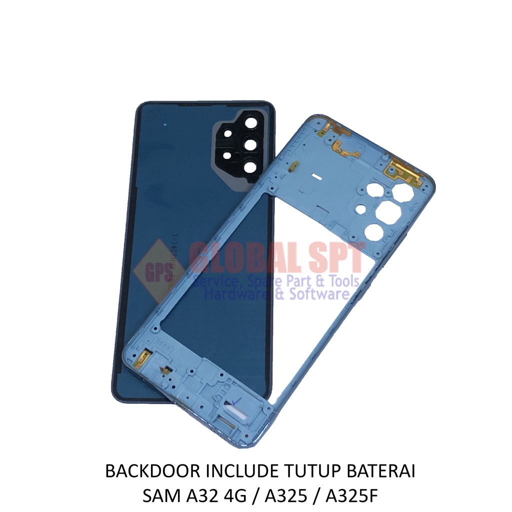 BACKDOOR SAMSUNG A32 4G INCLUDE TUTUP BATERAI / BACK COVER A325 / TUTUP BELAKANG A325F