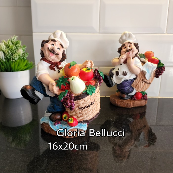 PATUNG PAJANGAN KOKI BUAH / CHEF