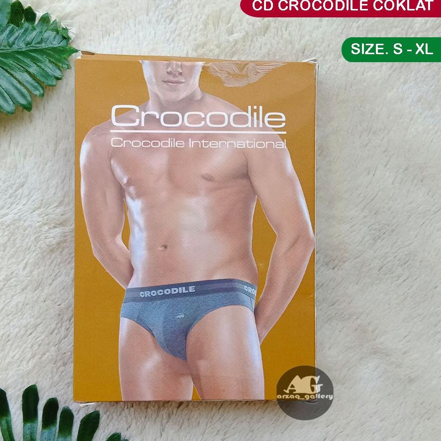 ✻ [ 2 pcs ] - CELANA DALAM CROCODILE COKLAT | CD CROCODILE PAKAIAN DALAM CROCODILE | CD PRIA | SEMPA