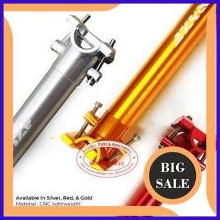 sparepart SEATPOST RAZE 31.8 PANJANG 650mm RED FOLDING BIKE SEPEDA LIPAT 1F3BZ3