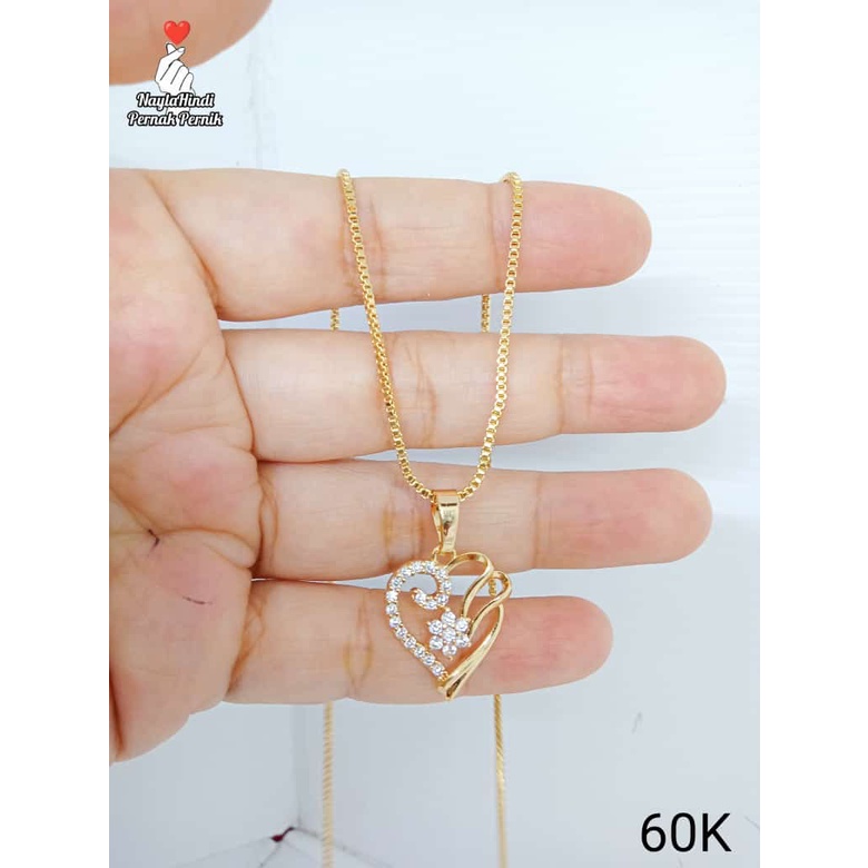 KALUNG PERHIASAN IMITASI LAPIS EMAS