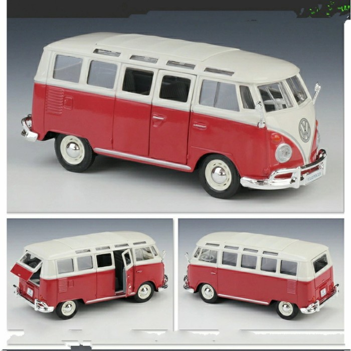 MINIATUR DIECAST VOLKSWAGEN VW KOMBI VAN SAMBA MOBIL KLASIK MAISTO TERMURAH