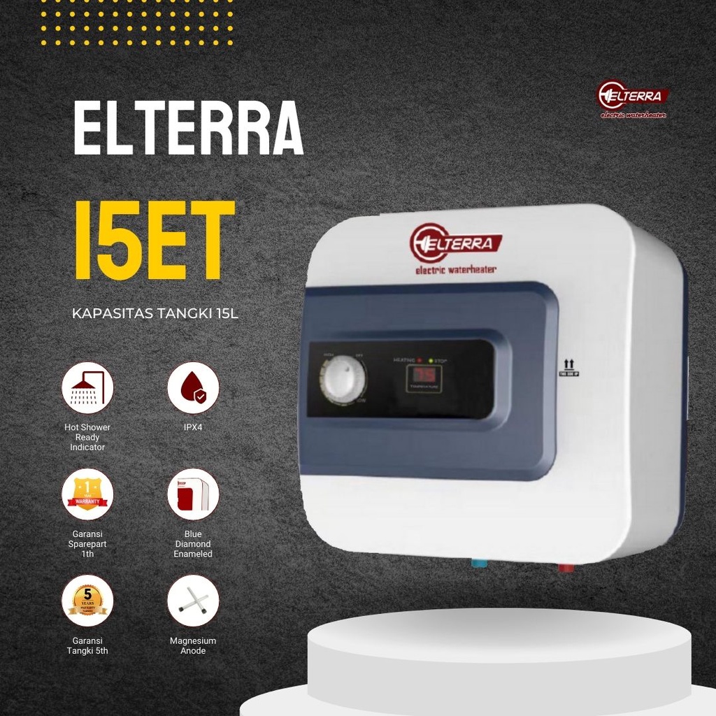 Water Heater Electric Elterra Kemasan 10 Liter 10 L  ET