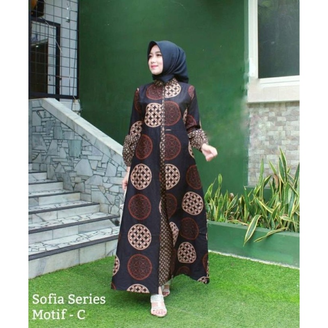 GAMIS BATIK KOMBINASI TERBARU 2022 - GAMIS BATIK WANITA COD