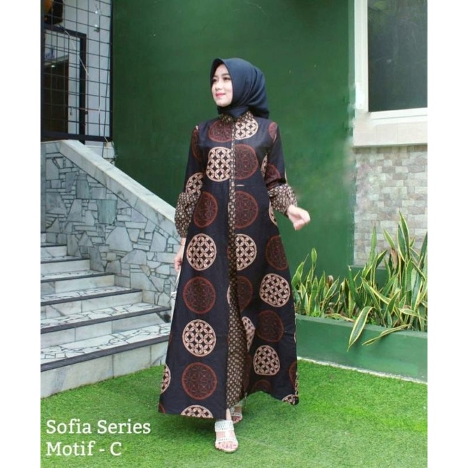 GAMIS BATIK KOMBINASI TERBARU 2022 - GAMIS BATIK WANITA COD