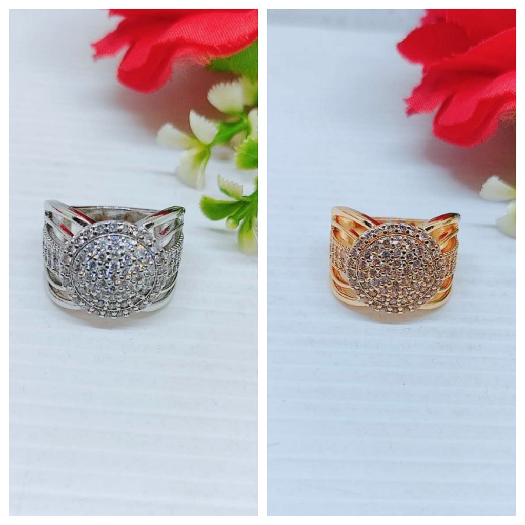 Cincin Xuping Permata Lapis Emas Perhiasan Fashion 3121/3122