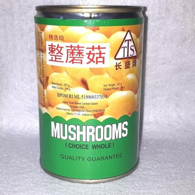 

Lariza Champignons Mushroom Whole TTS Jamur Kancing 425g Tiongkok Jamur Dalam Kaleng Kemasan Baru