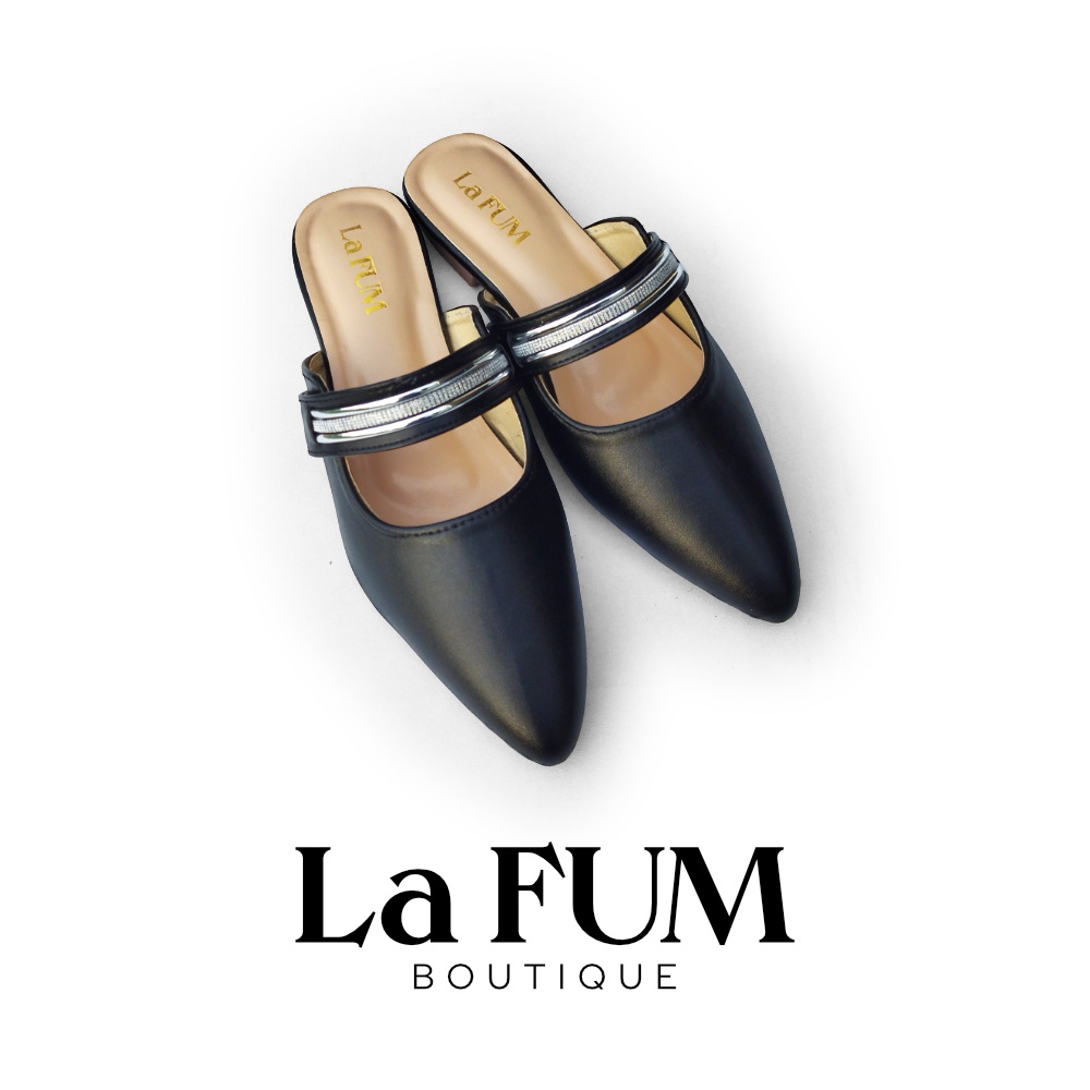 Cinquefoil Sendal flat mules Wanita by La FUM