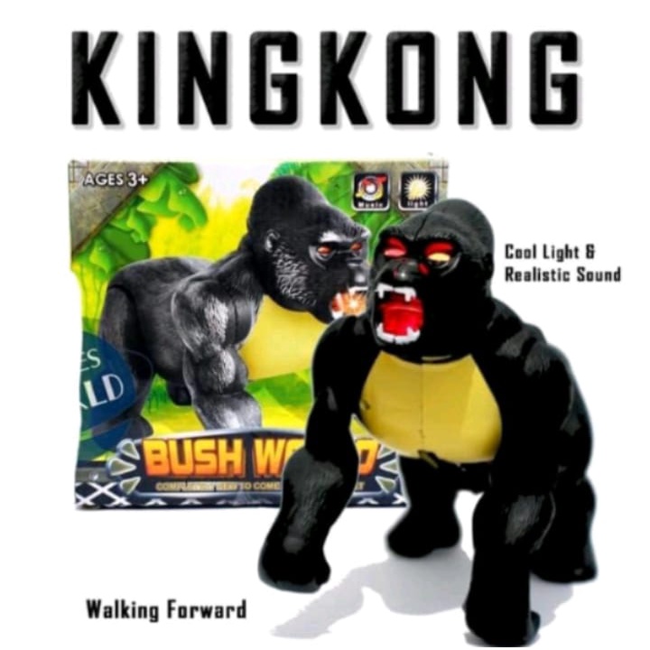 Mainan Anak Gorila Kingkong Bisa Jalan Dan Bunyi 6611 /Mainan Gorila Bush world
