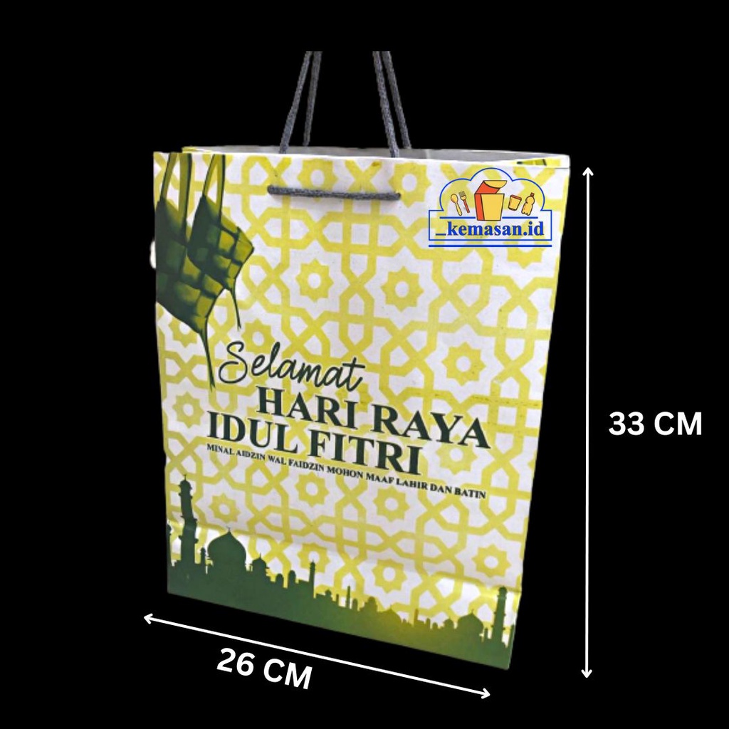 

TAS KERTAS FULL PRINTING IDUL FITRI 26X12X33 1LSN