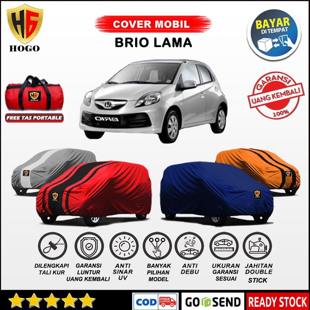 Body Cover Mobil Honda BRIO LAMA / Sarung Mobil BRIO Satya E Satya S / Selimut Kerudung Mantol Terpa