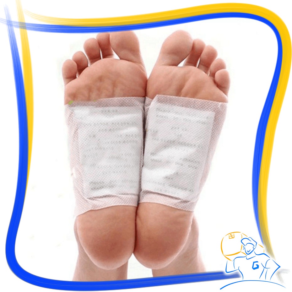 Koyo Kaki Kinoki Gold Detox Foot Pads Original Perawatan Kaki Isi 10 Pads Sachet Koyo Kesehatan Membuang Racun