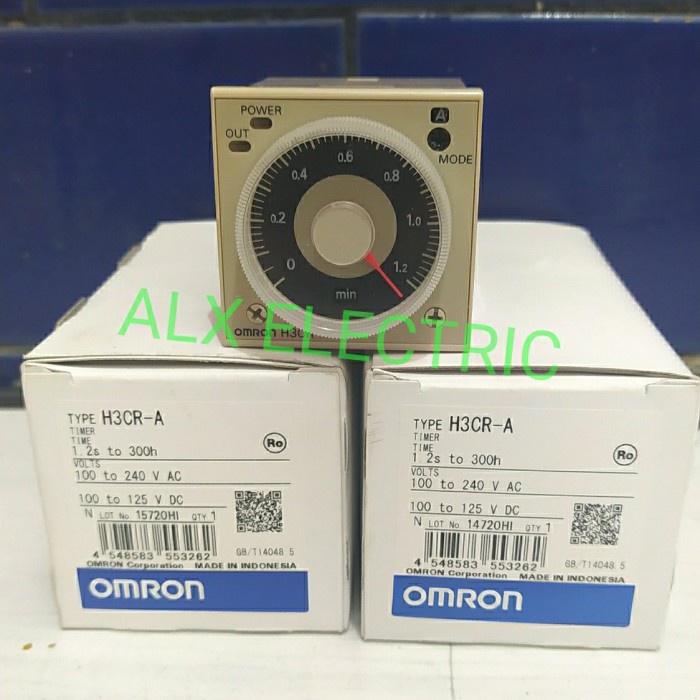 Best Seller Timer Omron H3Cr-A 11 Kaki / 11 Pin 220V Ac Original