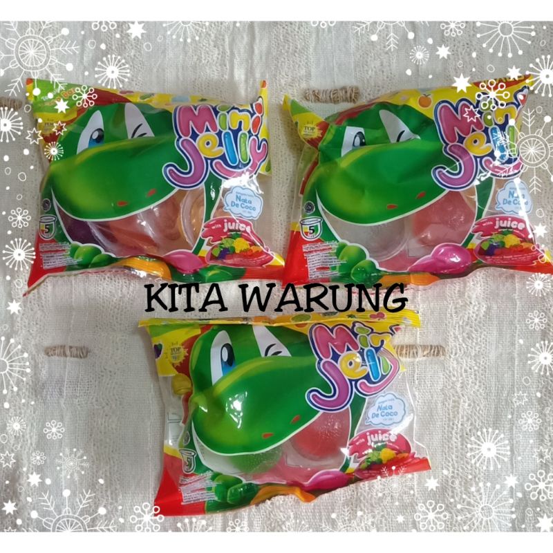 

Aneka snack, jajan anak,bekal Sekolah untuk hampers Mini Jelly Nata De coco isi 5