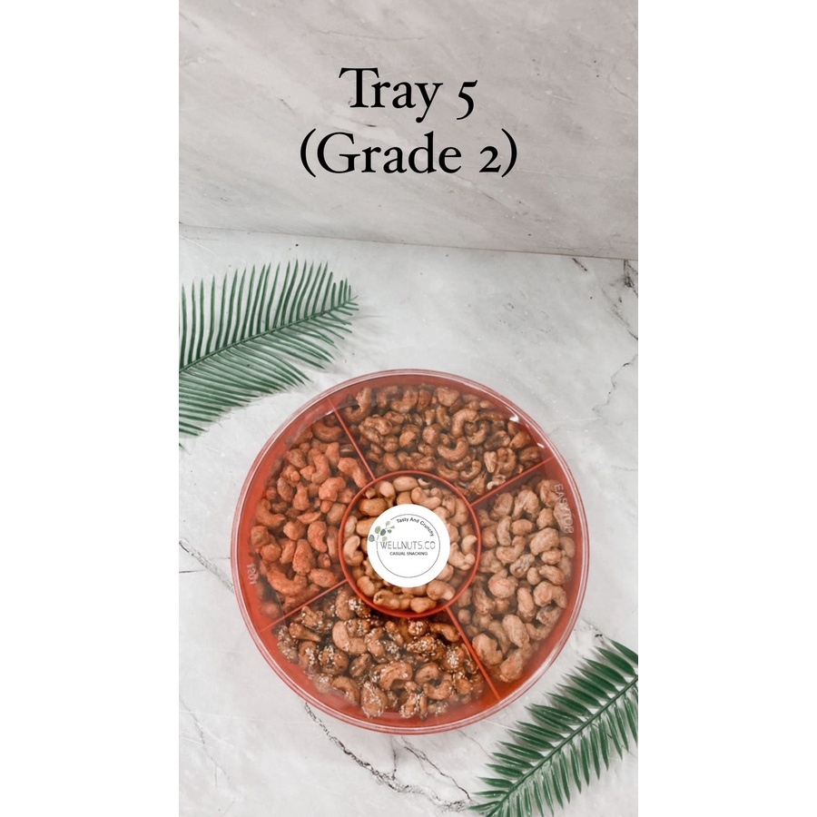 

Kacang Mede Kemasan Tray 5 Rasa (Grade 2)