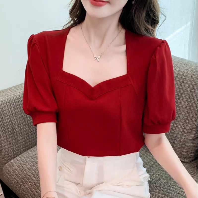 [HNFK] Blouse Mira / Blouse Wanita Kekinian / Atasan Wanita Korea / Baju Wanita OOTD Trend / Outfit 