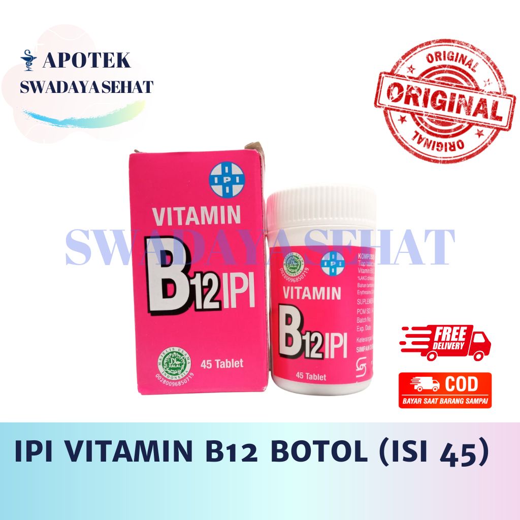 IPI Vitamin B1 , B12 , B Kompleks 45 Tablet - Suplemen Vitamin Complex Ipi Varian Complex