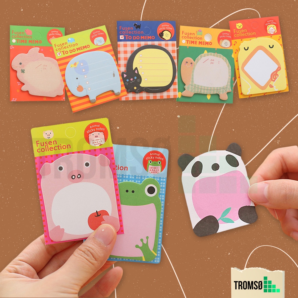 

Tromso Animal Sticky Notes A003 Tempelan Kertas Catatan Memo Note Motif Hewan