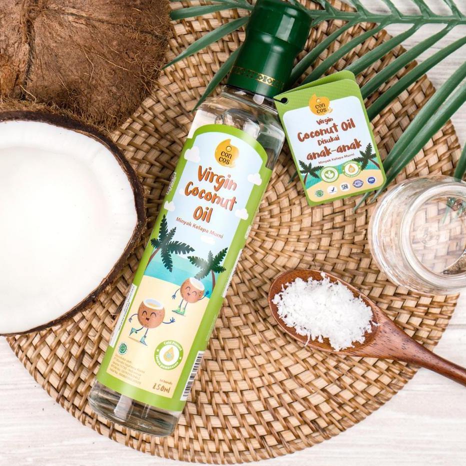 

Toko Spesial Castle - Yummy Bites Kiddy Extra Virgin Olive Oil 250ml - CONCOS Virgin Coconut Oil 250ml - Minyak Masak MPASI Bayi