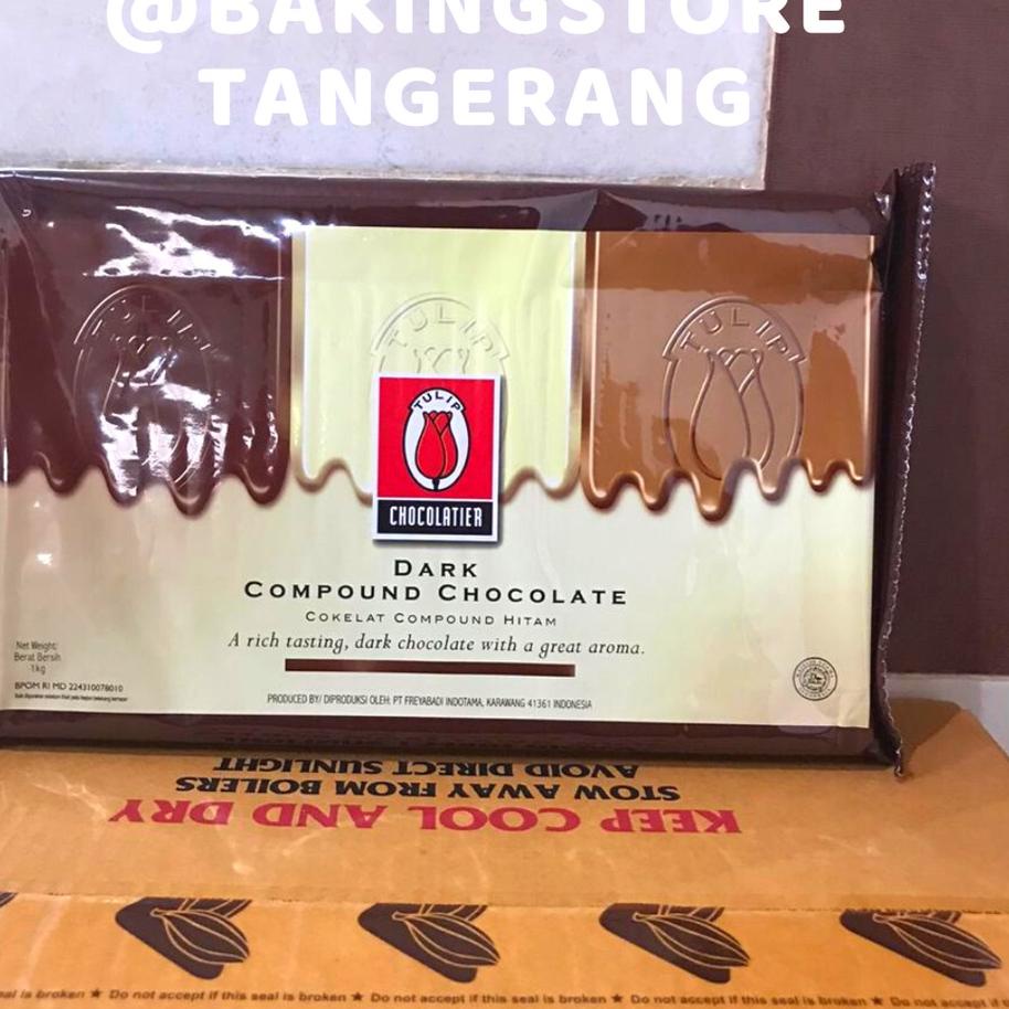 

♖ Coklat tulip dark chocolate compound - cokelat batang murah 1 kg ➳