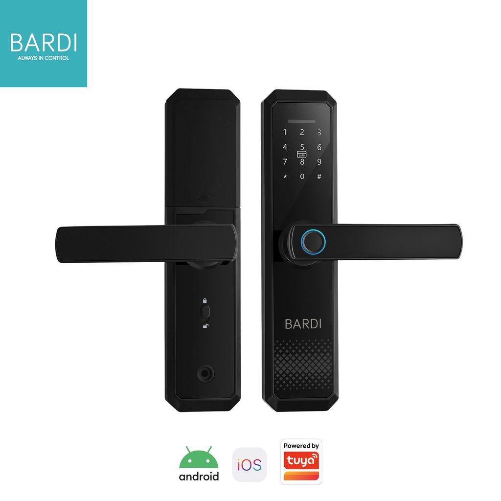 BARDI Smart Door Lock with Handle RFID Fingerprint (Lite Version)