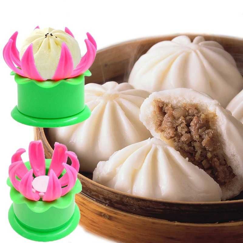 ZONGZI Alat Cetak Bakpau Baozi Dumpling Steam Bun - PK102 Small Hijau