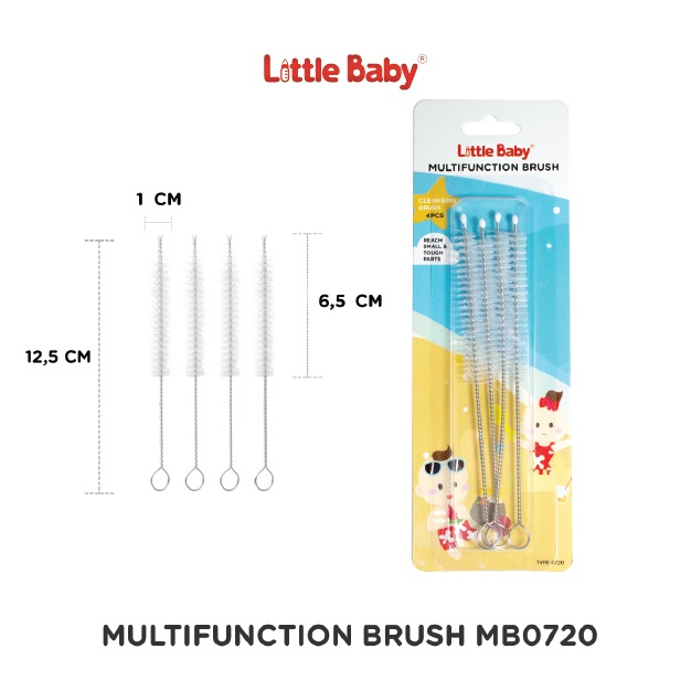 Little Baby - Multifunction Brush Sikat Serbaguna 0720 isi 4pcs