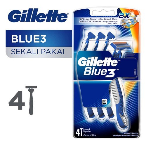 Gillette Blue 2 / Blue 3 Biru Alat Cukur