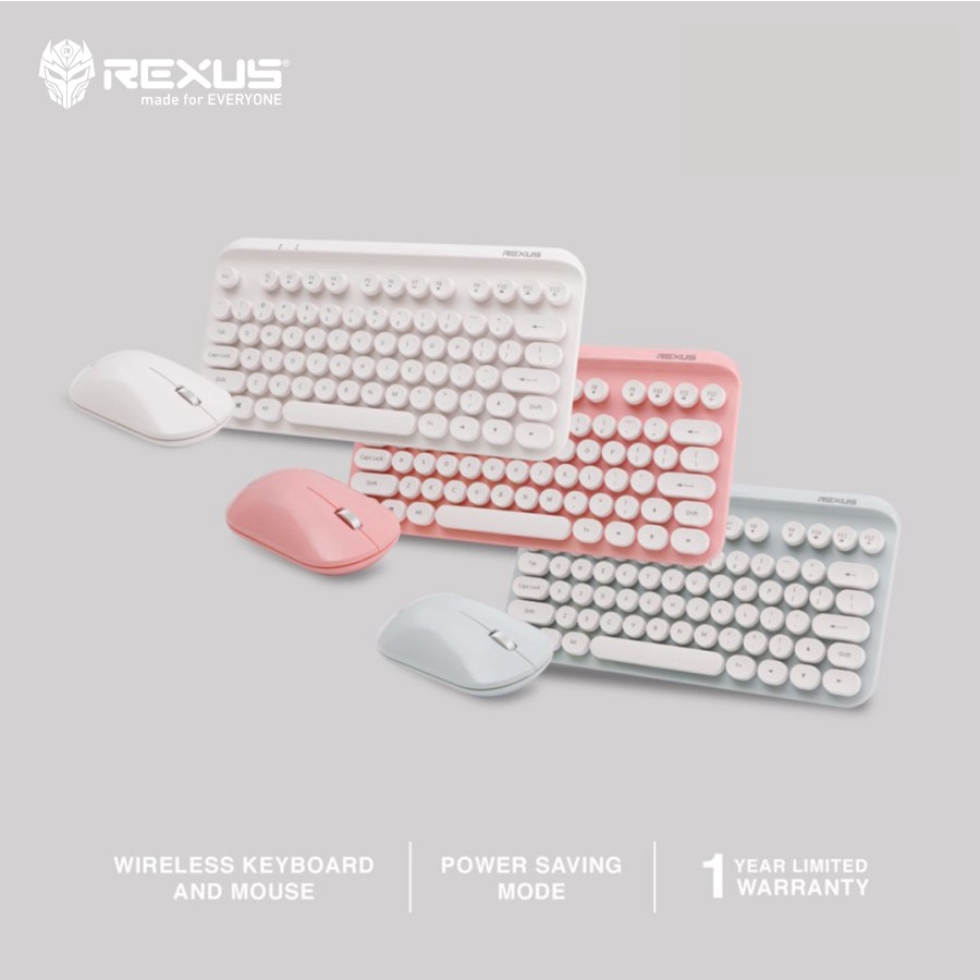 Rexus Keyboard Mouse Wireless KM9 Combo - Rexus KM9 Combo