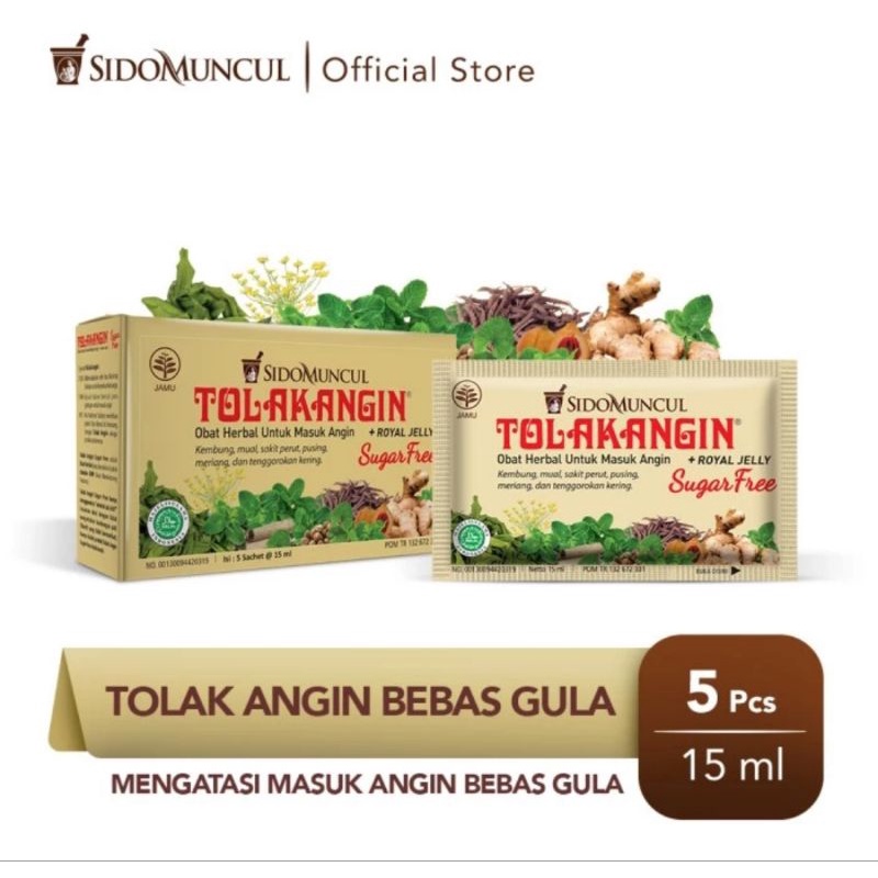 

Tolak Angin Bebas Gula Cair Dus 5's Herbal - Masuk Angin