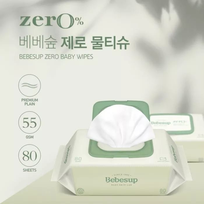 BEBESUP Baby Wipes ZERO LIGHT isi 80 Bebesup Tisu Basah