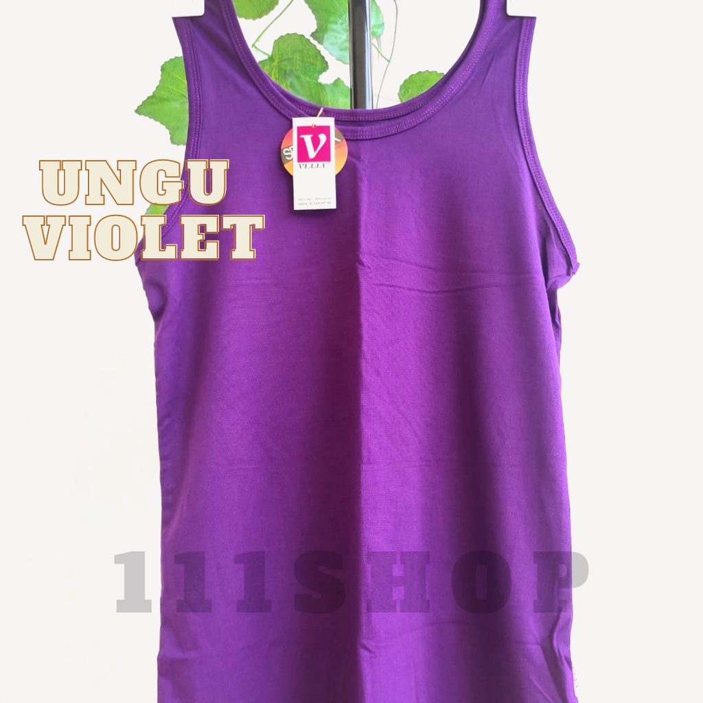 Tanktop Tank top Singlet Velly tali besar dewasa wanita cewek Perempuan Remaja ALL SIZE fit to L XL XXL murah adem berkualitas KODE 188