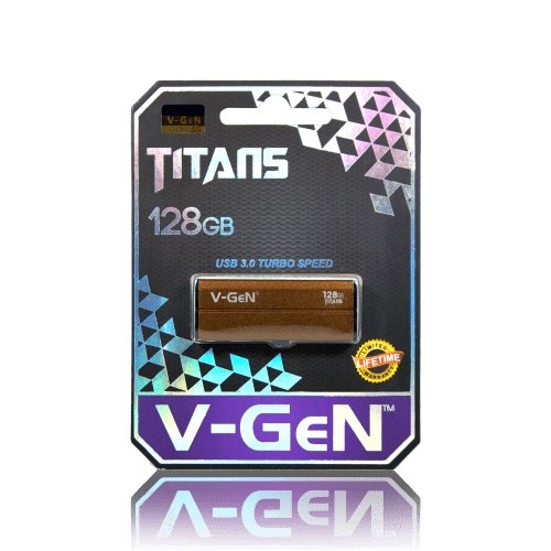 USB FLASHDISK V-GEN TITAN 3.0 128GB NEW BARU