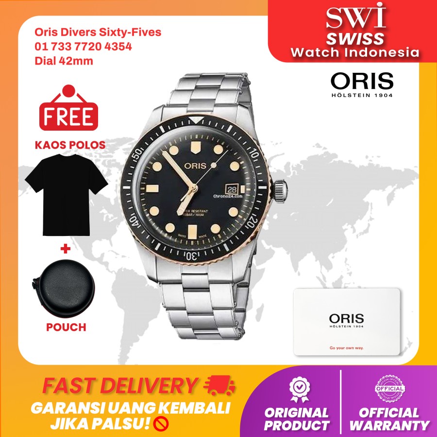 Jam Tangan Pria Oris Divers sixty-Fives 01 733 7720 4354