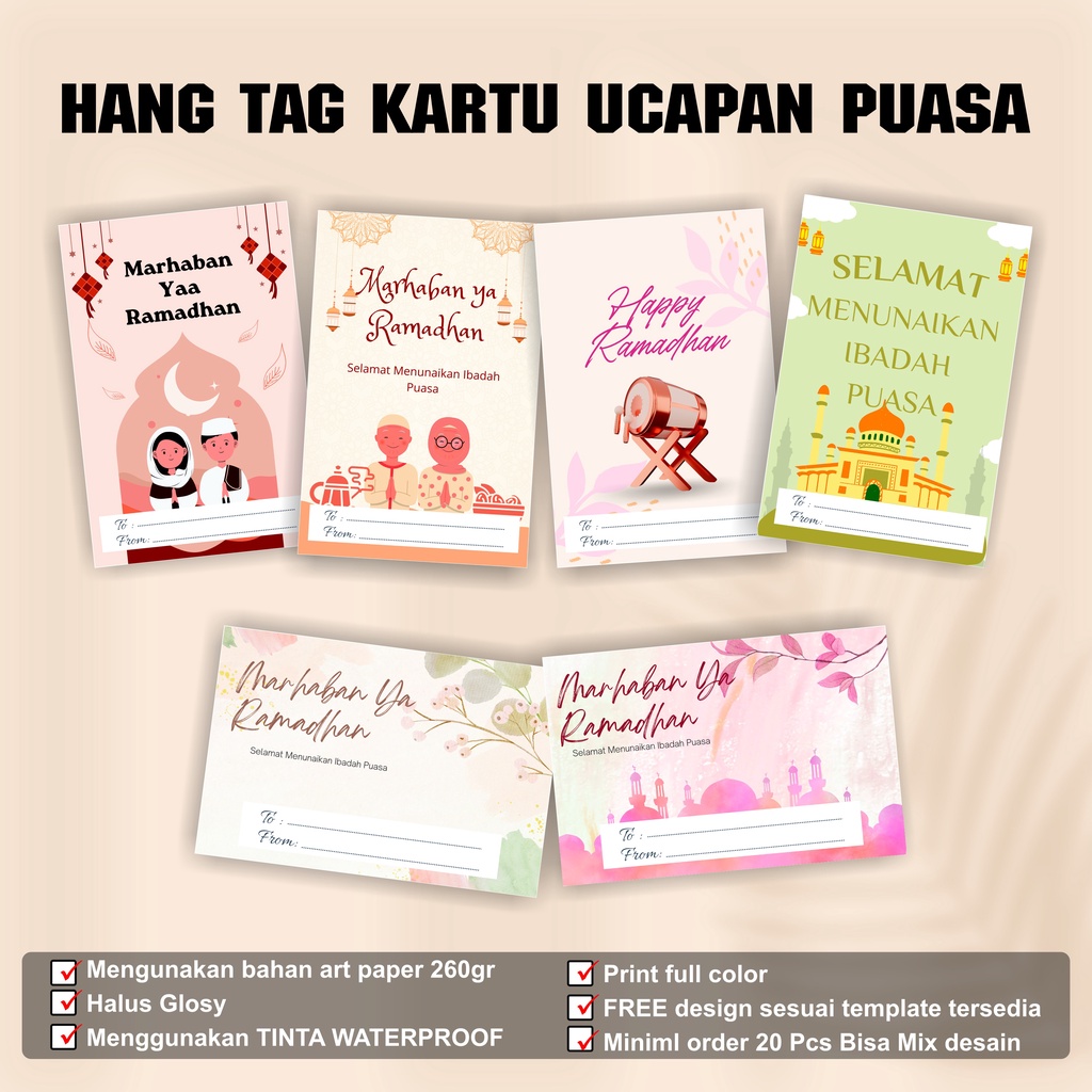 Jual Kartu Ucapan Ramadhan Kartu Ucapan Puasa | Shopee Indonesia