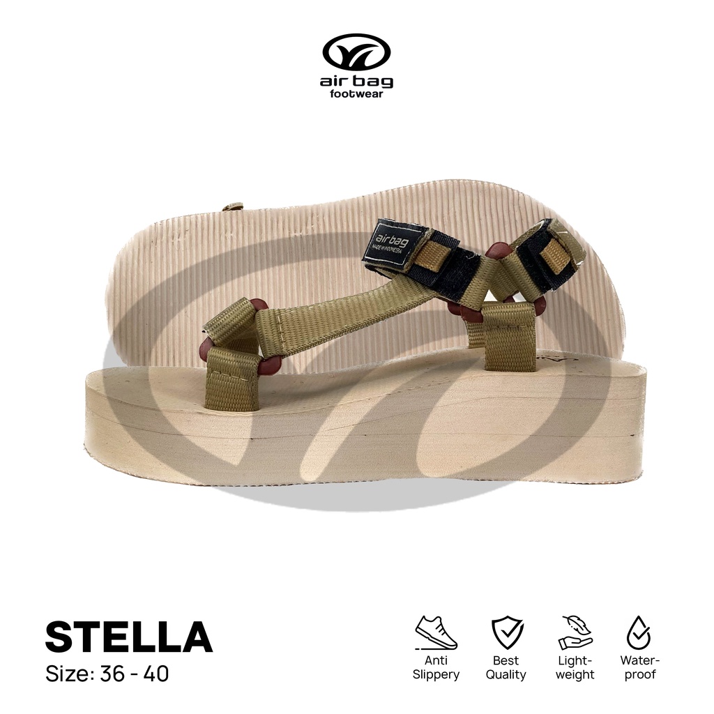 Murah  Stella - Airbag Footwear Sandal Gunung Wanita Sandal Wedges Fashion Sandal Casual