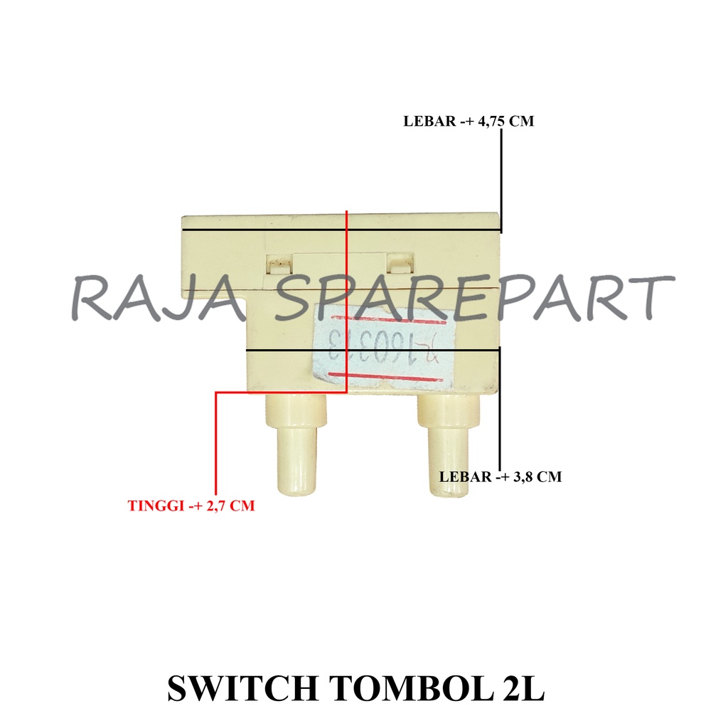 SWITCH/SWITCH KULKAS/SWITCH TOMBOL 2L