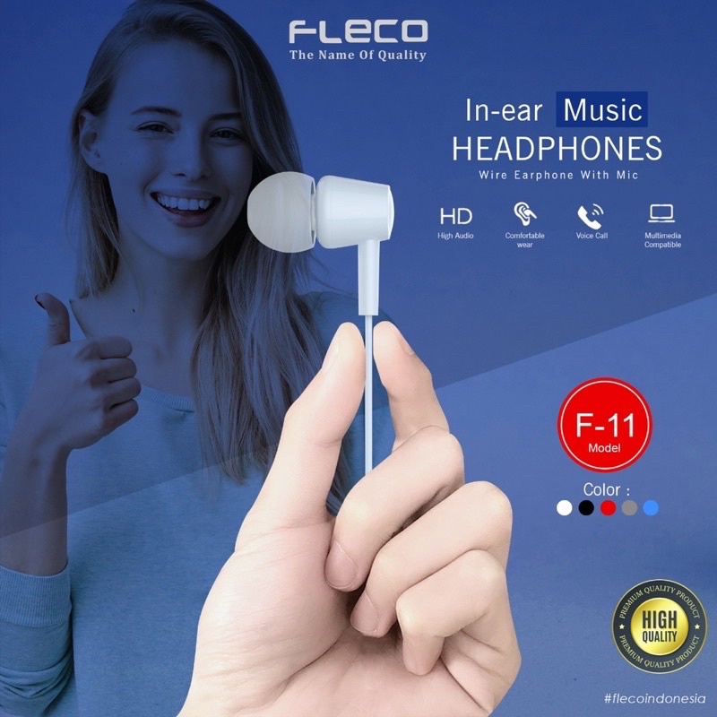 GROSIR HANDSFREE FLECO FL11 EARPHONE BY SMOLL