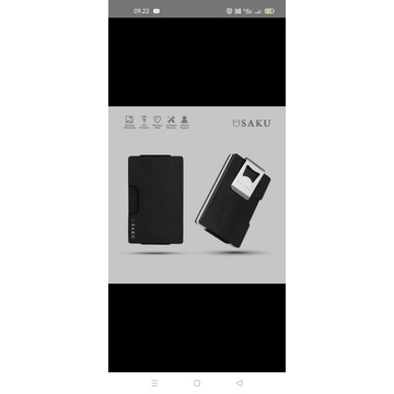 SAKU Dompet Kartu Pria RFID Smart Wallet Card Holder Dompet Mini Dompet Travel Wallet-