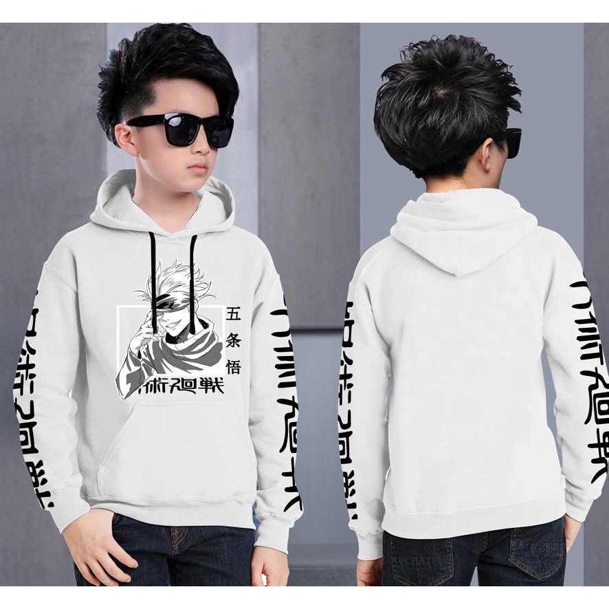 Hoodie Anak JUJUTSU KAISEN Anak Gaming Bahan Fleece Tebal /Jaket Anak Laki Laki/Jaket Anak Terbaru/4-11