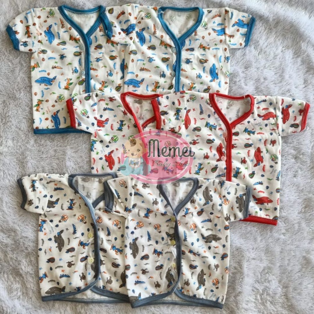 1 LUSIN (12 pcs) Baju bayi tanpa lengan KATUN TABUR halus lembut
