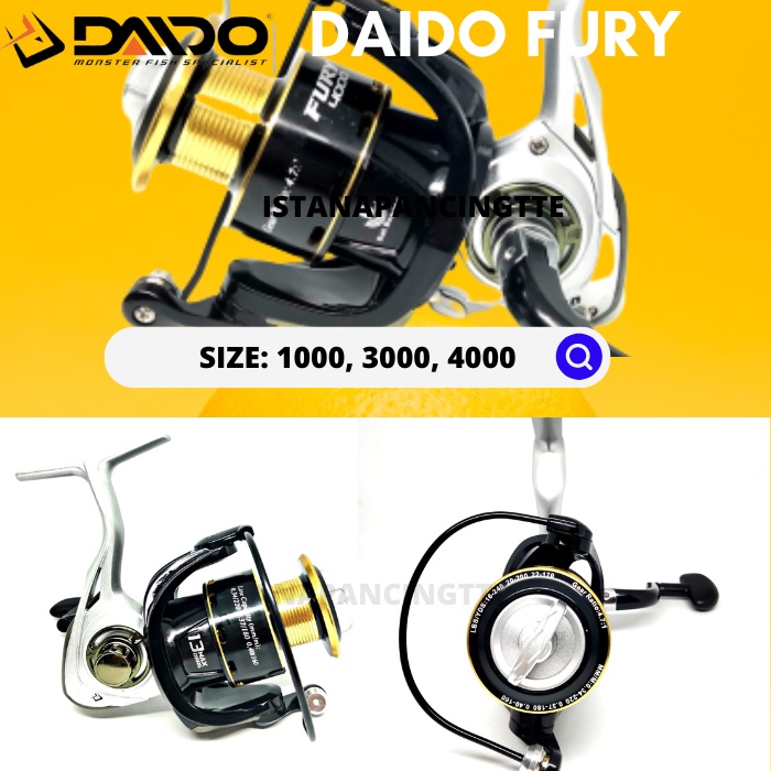 REEL DAIDO FURY SIZE 1000/3000/4000/REEL PANCING MANCING MANIA