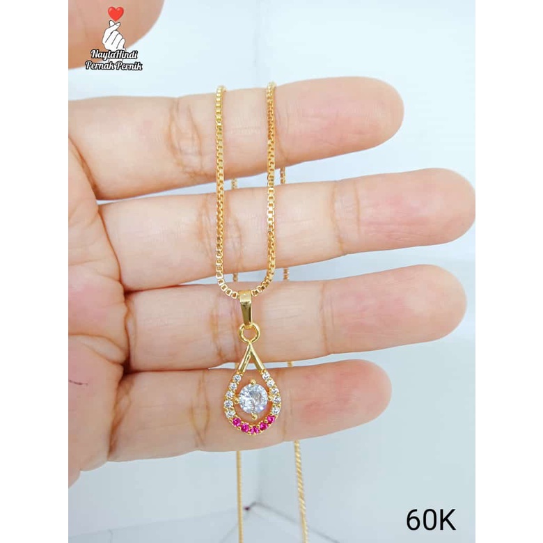 KALUNG PERHIASAN IMITASI LAPIS EMAS