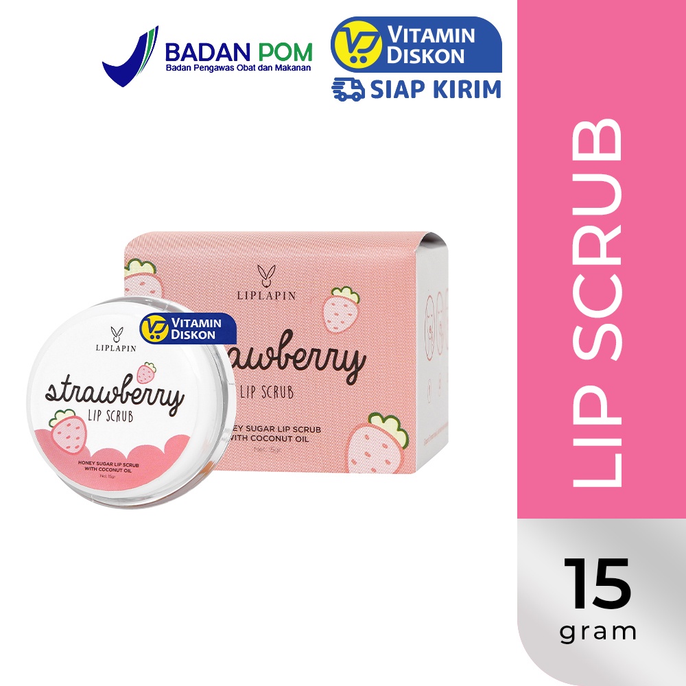 LIPLAPIN LIP SCRUB 15 GR | Membantu mencerahkan warna bibir yang kusam