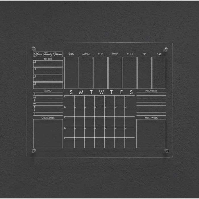 

Terlaris Daily Planner Akrilik Weekly Planner Wall Planner Acrylic Uv Print